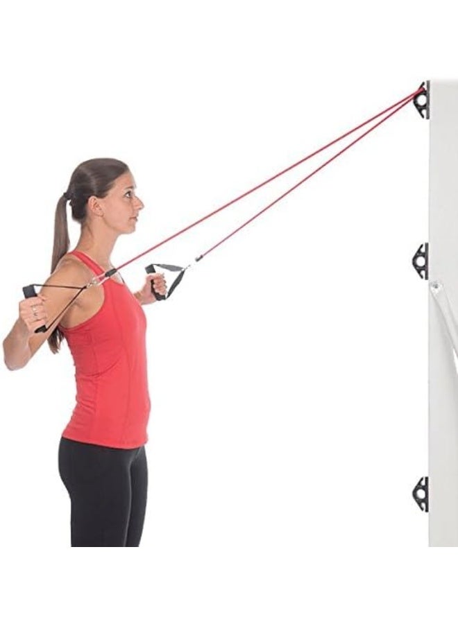 OPTP Resistance Band Wall Anchors by Bob and Brad: Space Saving Wall Mount Clips for Home Gym Workouts | for Strength Training, Fitness, and Physical Therapy Exercise - Image 4