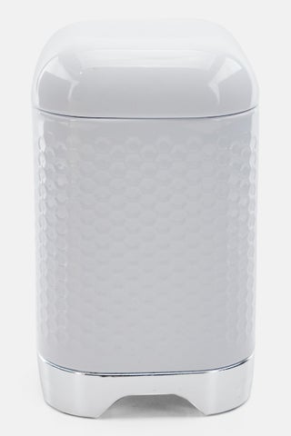 Lovello Textured Storage Tin Canister, White - pzsku/ZB99DB33A343C3C3E6EA0Z/45/1746201878/eeb473ec-b840-4684-be55-6ea2a0fafbe7