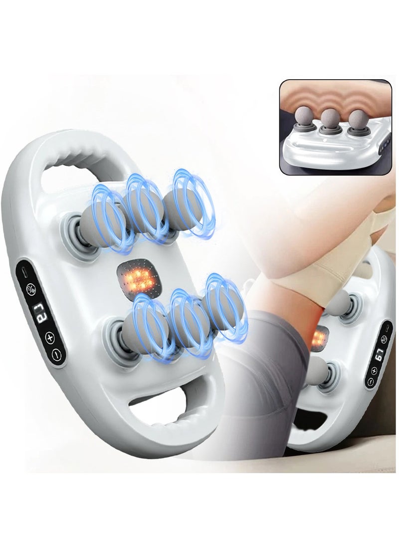 XiuWoo Professional Electric 6 Heads Deep Tissue Massage Gun, Portable Handheld Muscle Massager Gun, Full Body Massager Device, Muscle Relaxation Vibrator For Back, Neck with 9 Speed Adjustable, 9 Modes - Image 1