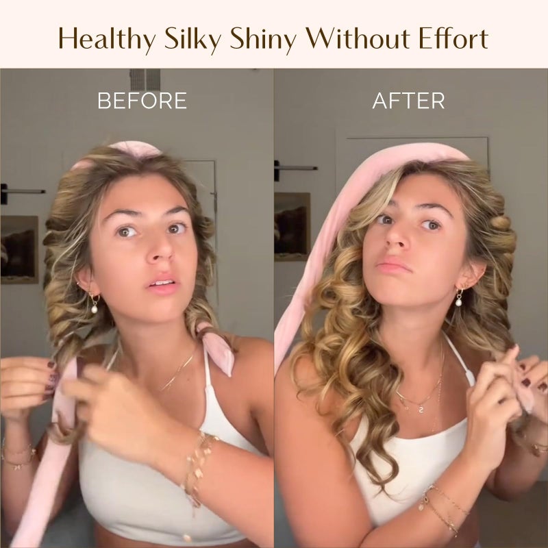 Yanibest Heatless Hair Curler to Sleep in, Overnight Curl Headband for Natural Wavy Curls, No Heat Soft Hair Curler Set with Hair Clip Scrunchies for Styling, No Slip Heatless Curls - Image 2