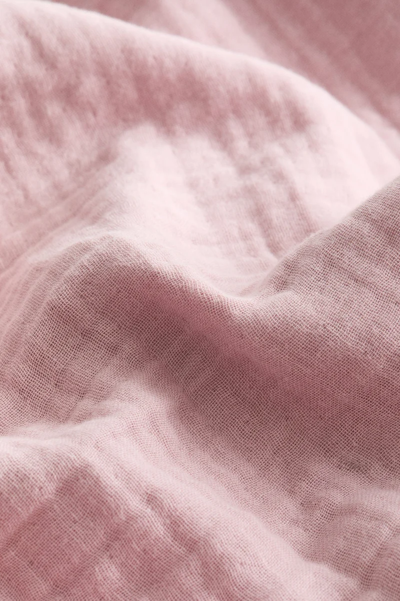 اتش اند ام غطاء وسادة من قطن الموسلين