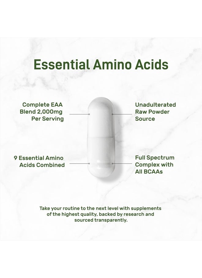 DEAL SUPPLEMENT Essential Amino Acids (EAA) 2000mg Per Serving, 300 Capsules – Unflavored - 9 in 1, All BCAAs (Branched-Chain Aminos) – Lean Muscle Support & Natural Pre Workout Supplement  - Image 3