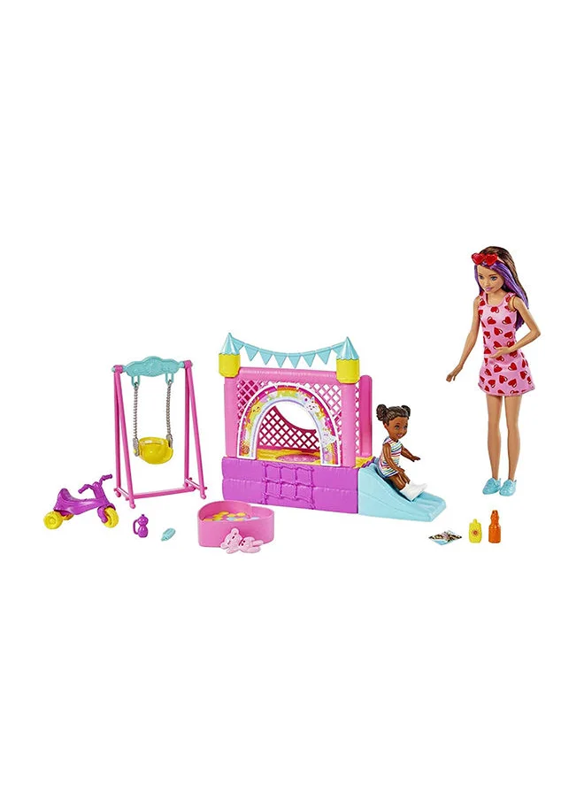 باربي Barbie Skipper Babysitters Inc. Bounce House