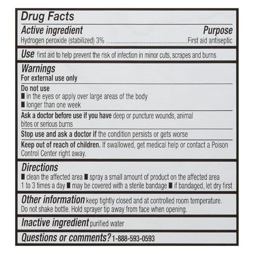 LEADER Hydrogen Peroxide Spray Bottle First Aid Antiseptic 3% Solution – Multi-Purpose Cleaner, Gentle & Effective Disinfectant Spray for Home, Cuts, and Scrapes, Easy-to-Use 8 oz Bottle - Image 2