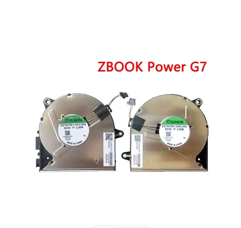 مروحة وحدة معالجة مركزية أصلية لأجهزة HP ZHAN 99 G31 ZBOOK Power G7 G8 G9 G10 HSN-Q26C HSN-Q36C - Image 1