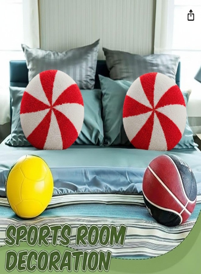 Tickles Candy Soft Stuffed Plush Cushion Pillow for Kids Boys & Girls Birthday Gift Home Decor (Color: White & Red Size: 30 cm) - Image 4