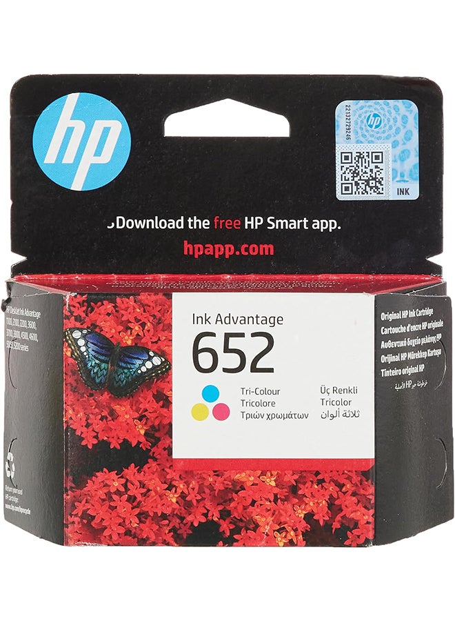 HP خرطوشة حبر أدفانتدج أصلية موديل 652 F6V24AE متعدد الألوان - Image 2