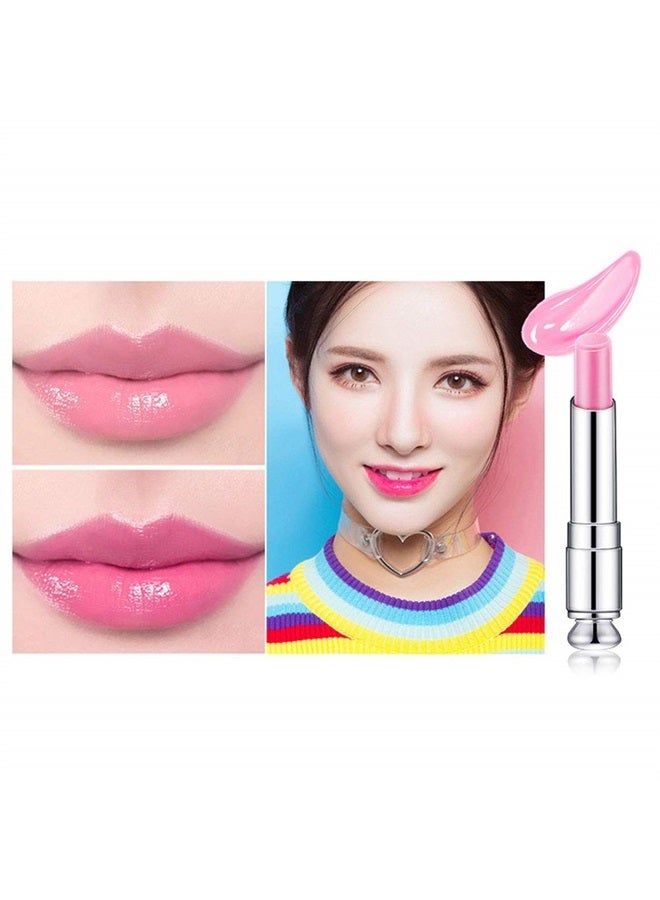 BINGBRUSH 3 Pcs Color Changing Change Lipstick Lip Balm,Korean Magic Lipstick Color Change Changing Lip Tint Tinted Stain Gloss Balm Long Lasting Waterproof Moisturizer Glossly Lipstick Set for Women - Image 3