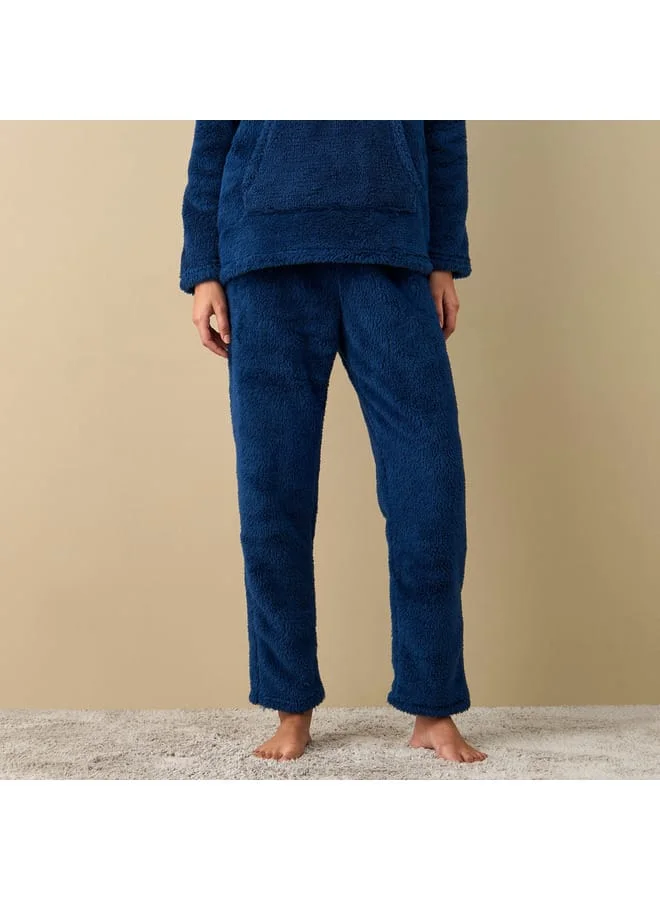 Splash FAV Textured Long Sleeves Hoodie and Pyjama Set