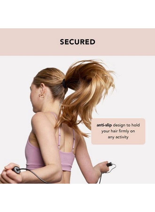 كيتش ربطات شعر مرنة للنساء، ربطات شعر سوداء، لا ضرر، أربطة مطاطية سوداء للشعر، أربطة شعر للنساء وحوامل شعر ذيل الحصان، أربطة شعر مطاطية صغيرة للشعر السميك، 6 قطع - Image 4