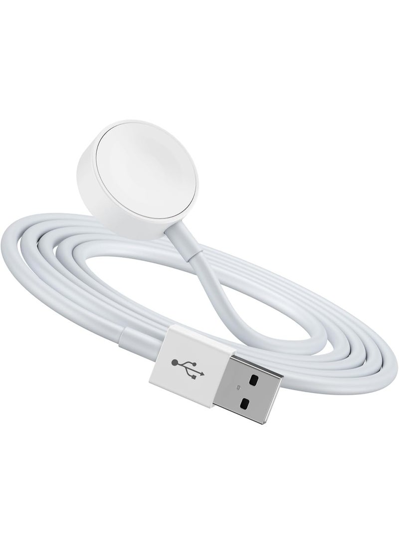 USB Watch Charger, Portable Magnetic Wireless Charging Cable Compatible with X8 and X9 Series Watches and All Ultra Models - White