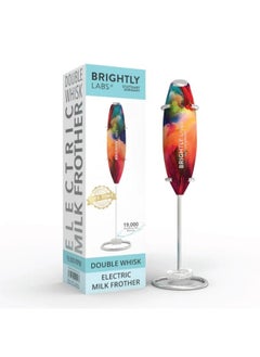 BRIGHTLY LABS Powerful Milk Frother for Coffee with Upgraded Titanium Motor - Handheld Frother Electric Whisk, Milk Foamer, Mini Mixer & Coffee Blender Frother for Frappe, Latte, Matcha, with Stand  - Image 4