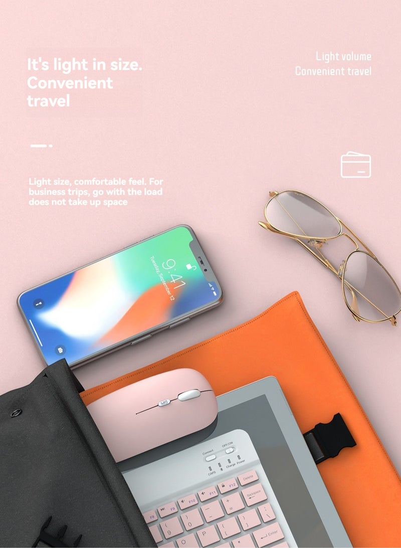 Wireless Bluetooth Rechargeable Keyboard, Multi-Device Universal  , Portable Keyboard, Suitable for iOS Android, Windows iPad, Tablets MacBook (Purple) - Image 4