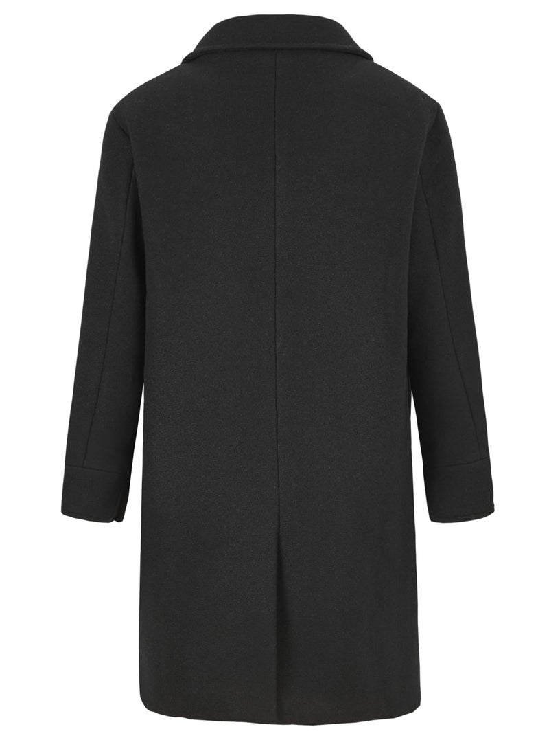 WULFUL Boys Double Breasted Wool Trench Coat Winter Pea Coat - Image 3