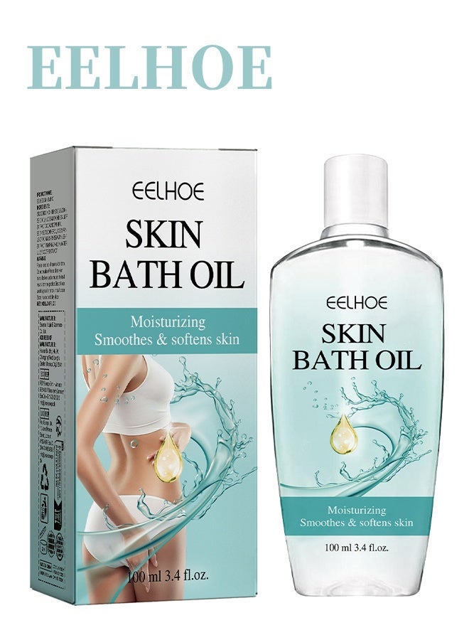 إيلهو زيت استحمام البشرة - ، زيت استحمام البشرة الأصلي ناعم للغاية ، مرطب البشرة ينعم وينعم البشرة ناعمة ، يرطب البشرة وينعم البشرة الجافة أو الخشنة 100 مل - Image 1