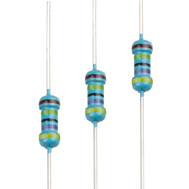 EDGELEC Store 100pcs 4.7M ohm Resistor 1/4w (0.25 Watt) ±1% Tolerance Metal Film Fixed Resistor, Multiple Values of Resistance Optional - Image 1