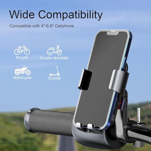 coku Mobile Holder for Bike Universal Mobile Stand for Bike Handle with 360° Rotation Phone Stand for Motorcycle, Bicycle Compatible with 4.7 to 7 inch Smartphones (Black) - Image 3