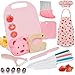 Deabolar 19PCS Kids Cooking Sets Real with Kids Knife Set for Real Cooking Kid Safe Knife Set for Real Cooking with Kids Cutting Board and Knife Set Toddlers Kitchen Tools Kids Chef Hat and Apron - Image 2