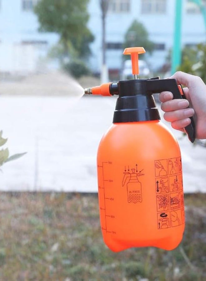 فيتاشيلي زجاجة رذاذ الحديقة، زجاجة رذاذ الماء، 2 لتر، لغسيل السيارات، بخاخ هوائي أوتوماتيكي، زجاجة برتقالية، وعاء سقي، حديقة، نمو نبات الرش - Image 1