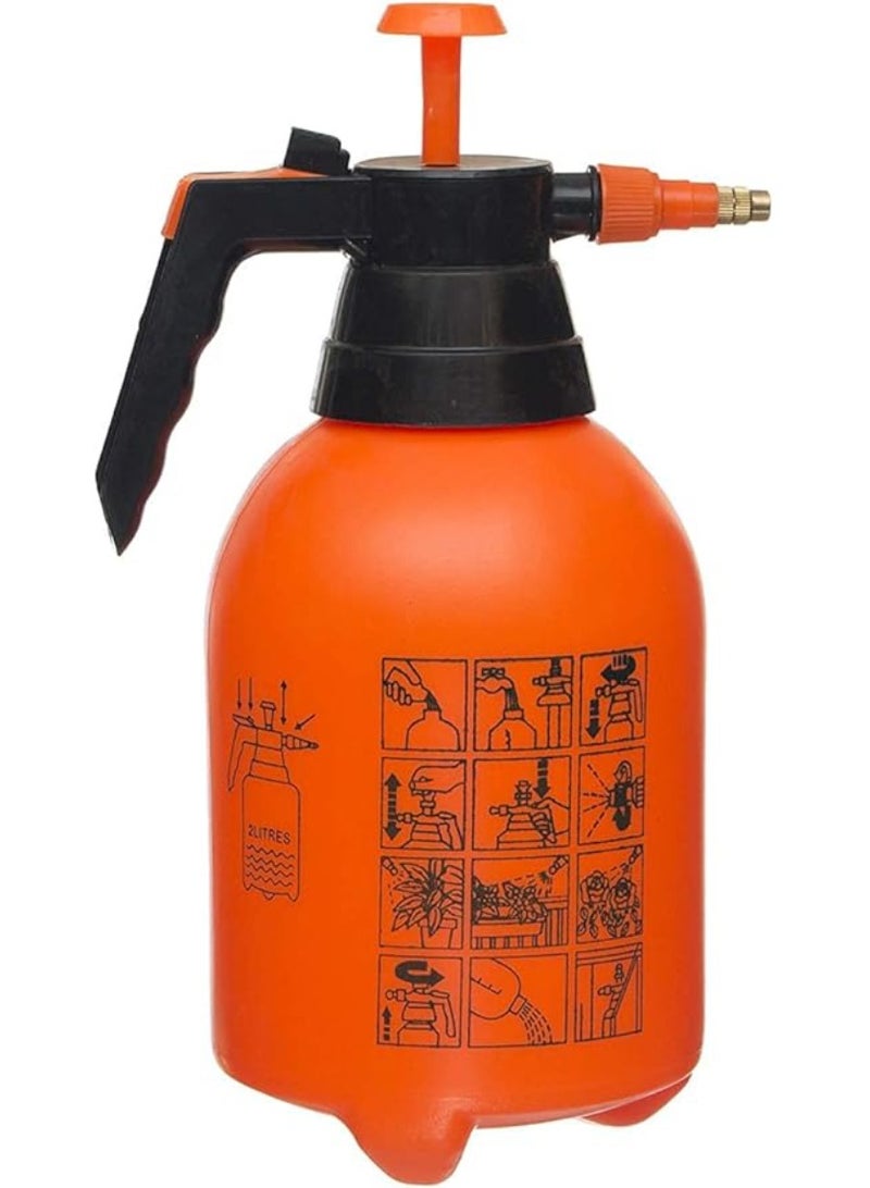 فيتاشيلي زجاجة رذاذ الحديقة، زجاجة رذاذ الماء، 2 لتر، لغسيل السيارات، بخاخ هوائي أوتوماتيكي، زجاجة برتقالية، وعاء سقي، حديقة، نمو نبات الرش - Image 2