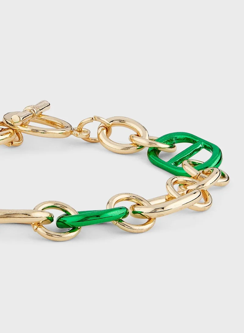 Ginger Pop Color Chain Bracelet
