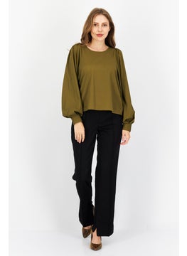 Women Bateau Neck Long Sleeves Solid Top, Olive - pzsku/ZB99E99F6276BC337D24FZ/45/_/1727187607/28c4ba65-cfac-45a0-a17c-21f7f5e7b6b8