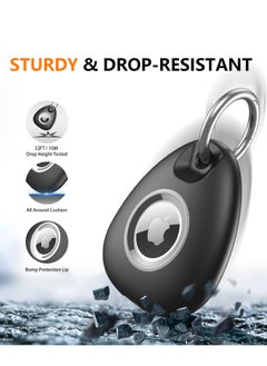Generic Case for AirTag, IPX8 Waterproof Keychain Holder Compatible with Apple Air Tag Case for Dog/Cat/Luggage (Black)  - Image 3
