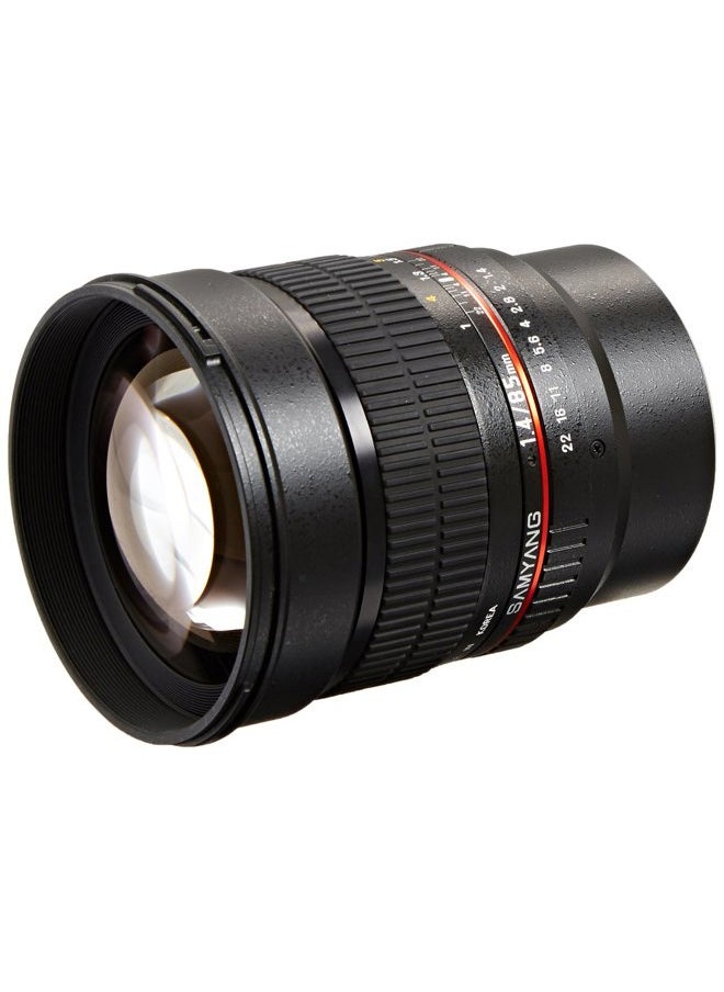 Samyang SY85M-MFT 85mm F1.4 Ultra Wide Micro Four-Thirds Mount Fixed Lens for Olympus/Panasonic Micro 4/3 Cameras  - Image 1