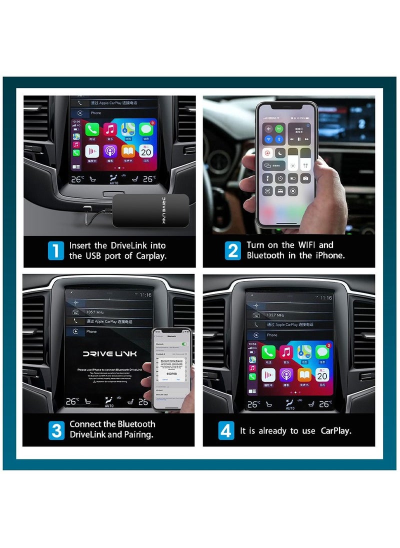 DriveLink - Wireless Carplay Adapter for iPhones suit for 2018-2022 Automobiles - Image 1