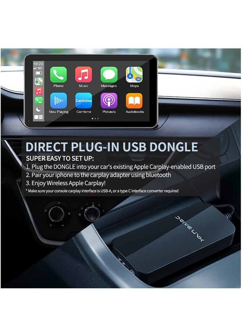 DriveLink - Wireless Carplay Adapter for iPhones suit for 2018-2022 Automobiles - Image 1