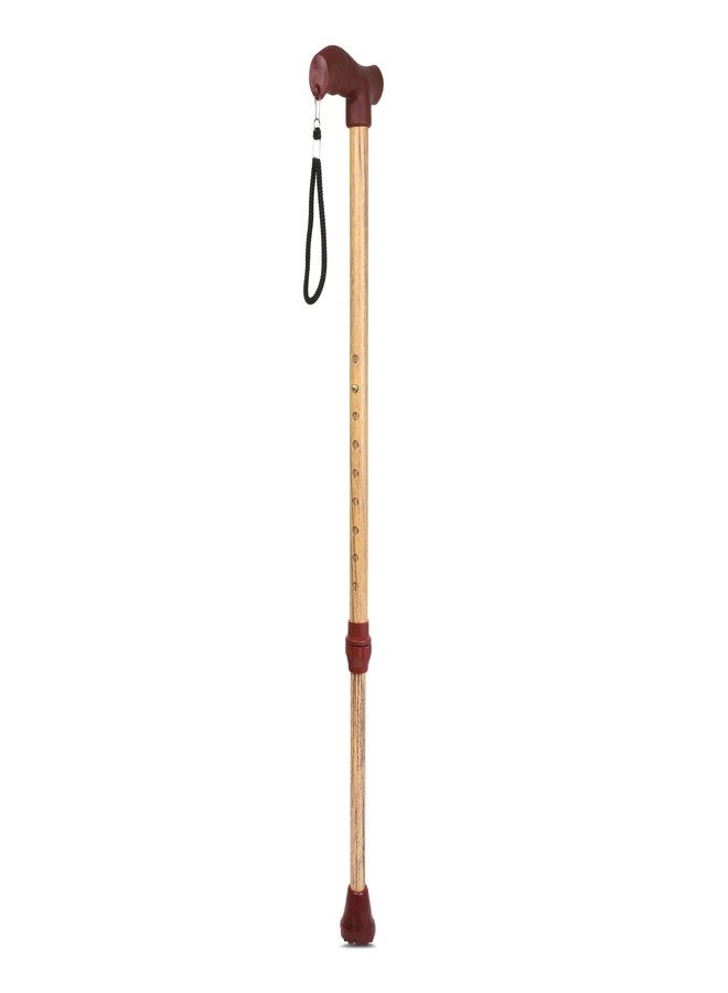 iwalk; Changing Lives iWalk Wooden Style Coated Premium Walking Stick for Old People, Adult Men/Women & Physically Challenged | Adjustale Height - Image 5