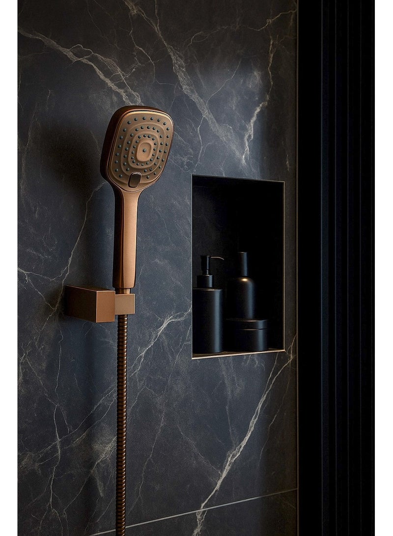 HESANIT Infinity Bathroom Hand Shower With Pipe 150cm And Fittings - Oil Rubbed Bronze 7002HS ORB - Image 2