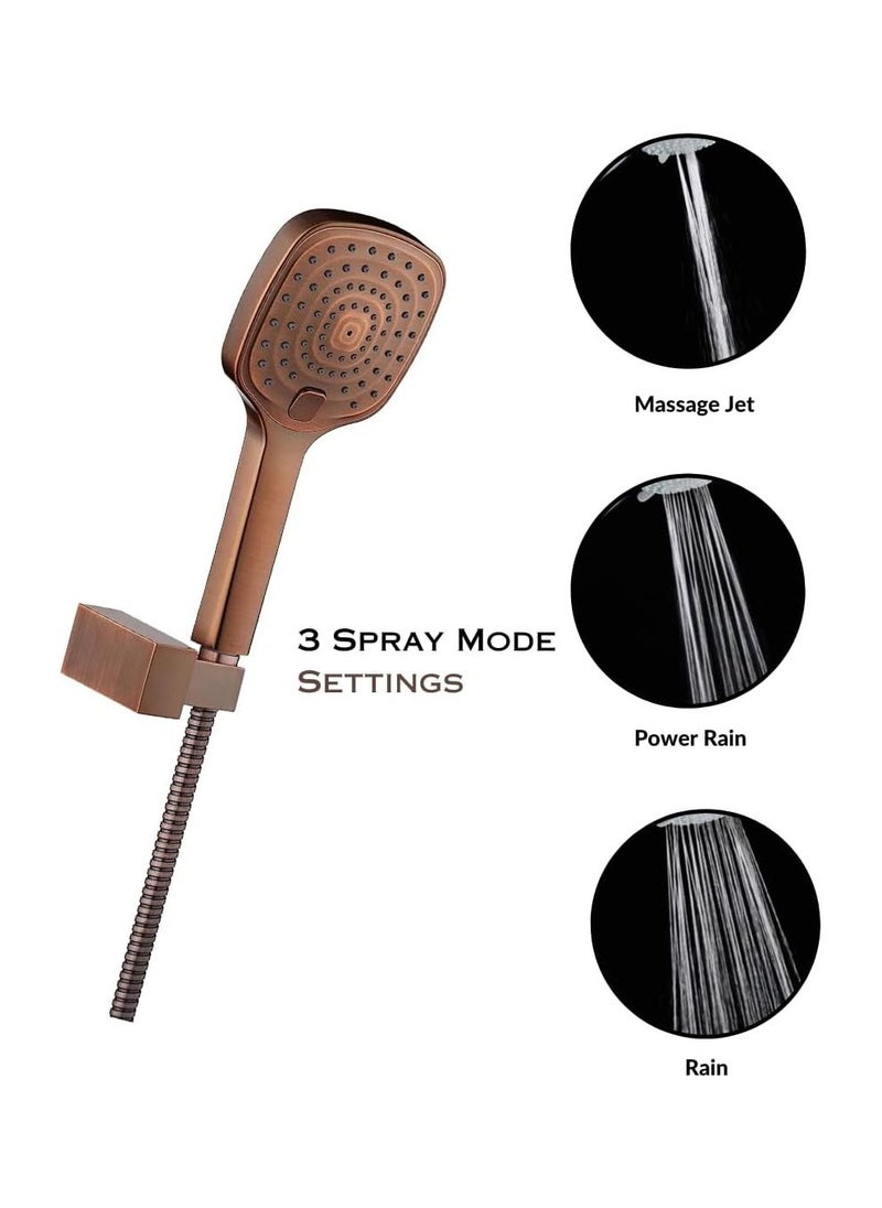 HESANIT HESANIT Infinity Bathroom Hand Shower With Pipe 150cm And Fittings - Oil Rubbed Bronze 7002HS ORB  - Image 3