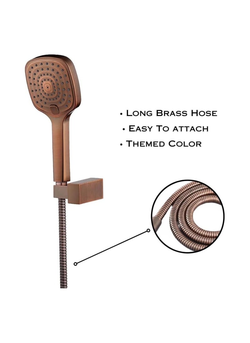 HESANIT HESANIT Infinity Bathroom Hand Shower With Pipe 150cm And Fittings - Oil Rubbed Bronze 7002HS ORB  - Image 2