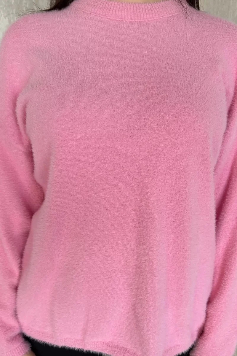 Gülseli Gulseli Crew Neck Women's Bearded Knitwear Sweater