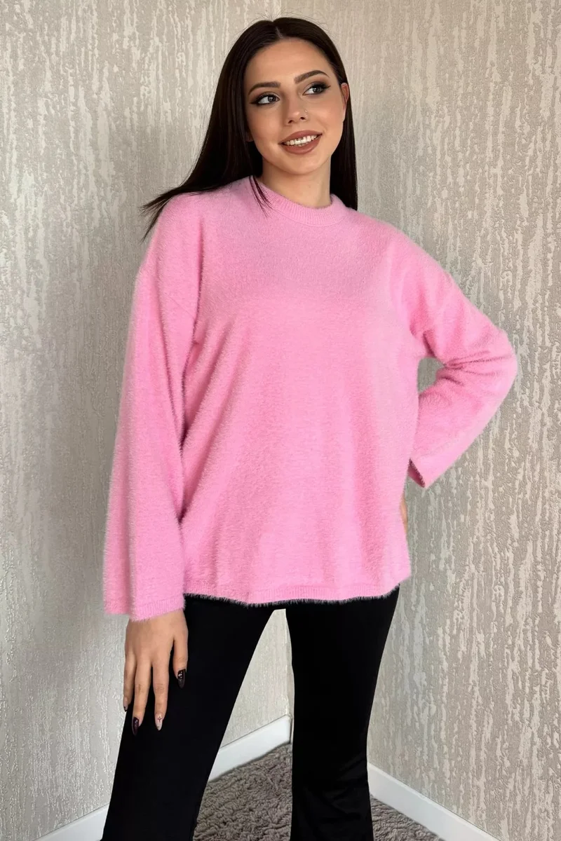 Gülseli Gulseli Crew Neck Women's Bearded Knitwear Sweater