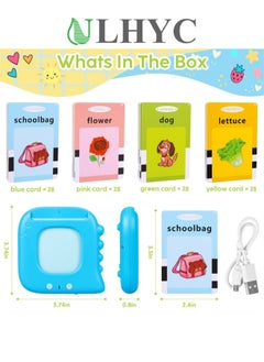 ULHYC Talking Flash Cards Kids Toddler Flash Cards with 112 Sight Words Montessori Toys Autism Sensory Toys Speech Therapy Toys Learning Educational Toys Gifts  - Image 2