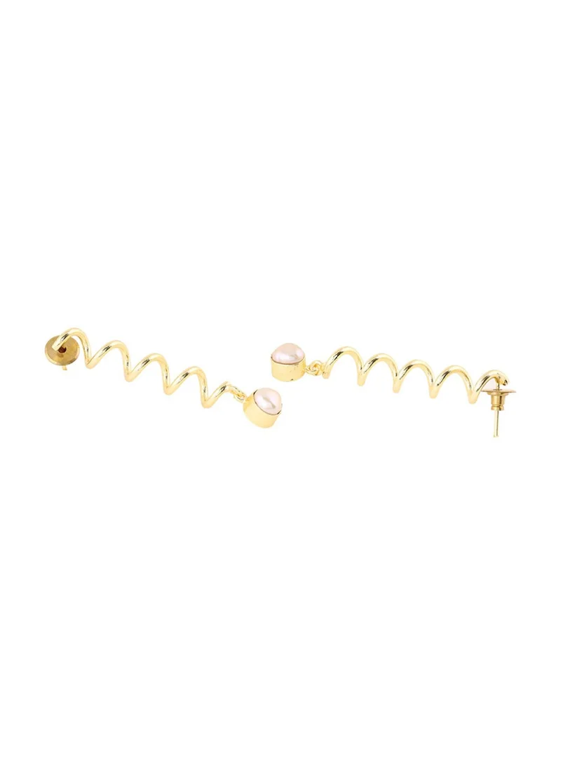 Priyaasi Artificial Beads Beaded Contemporary Drop Earrings