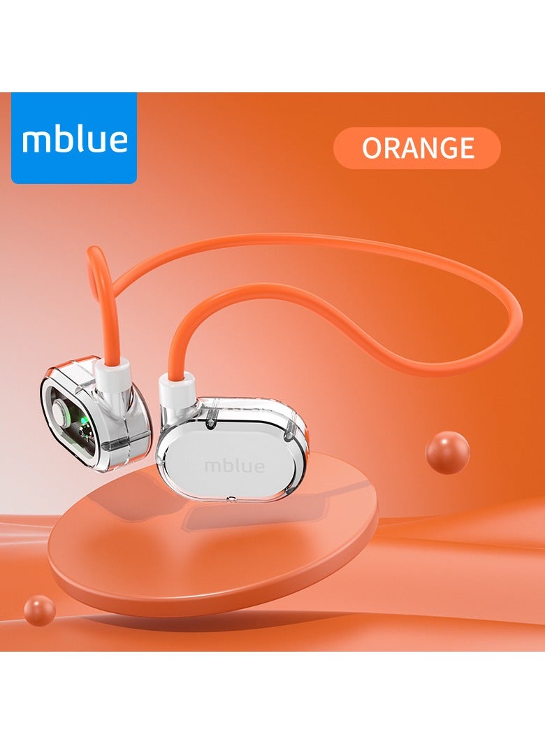إم بلو سماعات رأس Mblue H02 الأصلية المفتوحة اللاسلكية بتقنية البلوتوث 5.3 عالية الدقة وميكروفون للمكالمات وسماعات أذن ستيريو عالية الدقة وموسيقى رياضية طويلة الاستعداد - Image 1