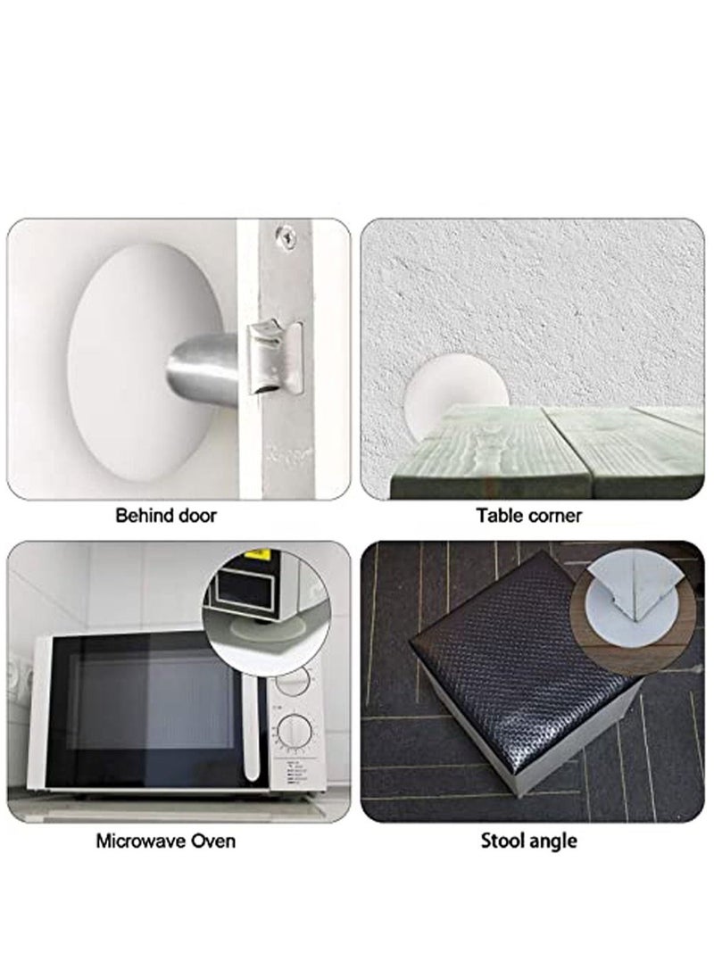 Door Stopper Wall Protector, 4 Pcs Silicone Door Knob Wall Bumper Guard with Self Adhesive for Protecting Wall, Door Handle, Refrigerator Door - Image 4