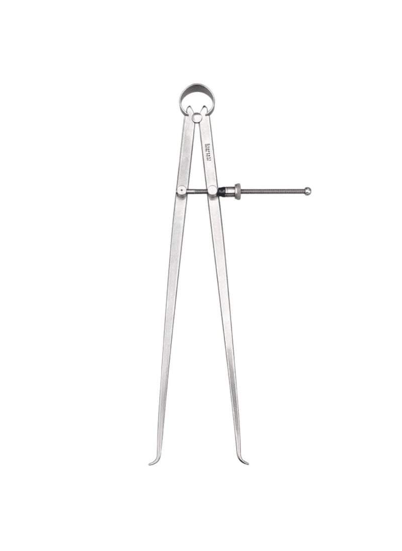 Starrett Starrett Yankee SpringType Caliper with Hardened Fulcrum Stud Bow Spring and Quick Adjusting Spring Nut  12 Size and Capacity Spring Joint Type  73B12  - Image 1