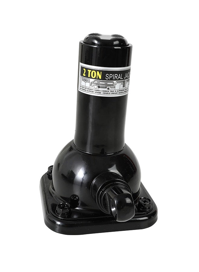 Spiral Jack - 2 Ton (4,000 lb) Capacity, 180mm - Heavy Duty Mechanical Screw Bottle Jack with Reinforced Base and Anti-Rust Coating - for Lifting Cars, SUVs, Trailers, u0026 Light Trucks - Black - Image 4