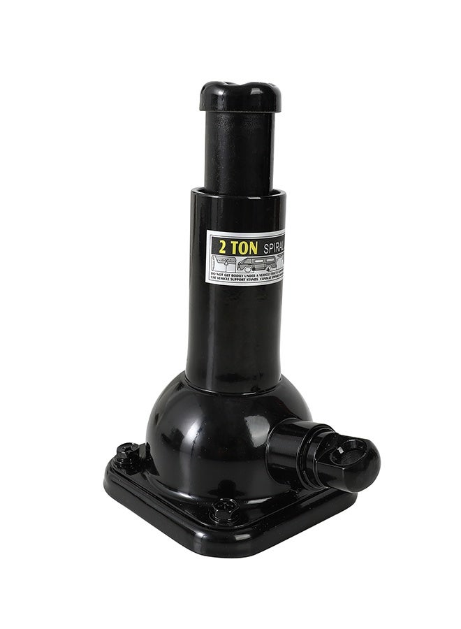 Spiral Jack - 2 Ton (4,000 lb) Capacity, 180mm - Heavy Duty Mechanical Screw Bottle Jack with Reinforced Base and Anti-Rust Coating - for Lifting Cars, SUVs, Trailers, u0026 Light Trucks - Black - Image 1