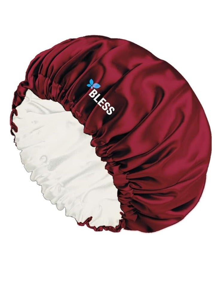 بليس غطاء للشعر المارون الساتان - جمال الشعر