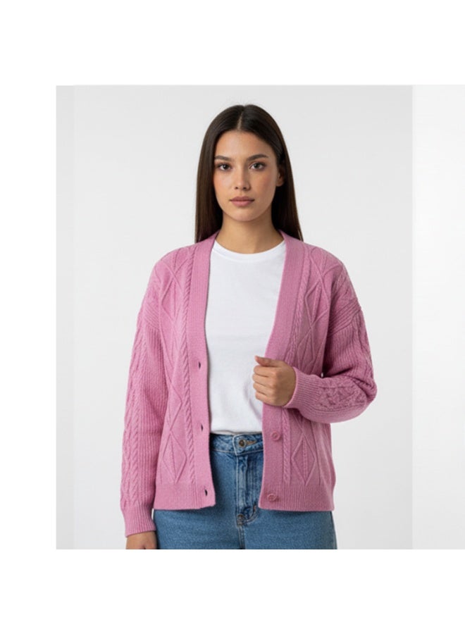 سيزار كارديجان حريمي قصير بزراير من الأمام - Image 3