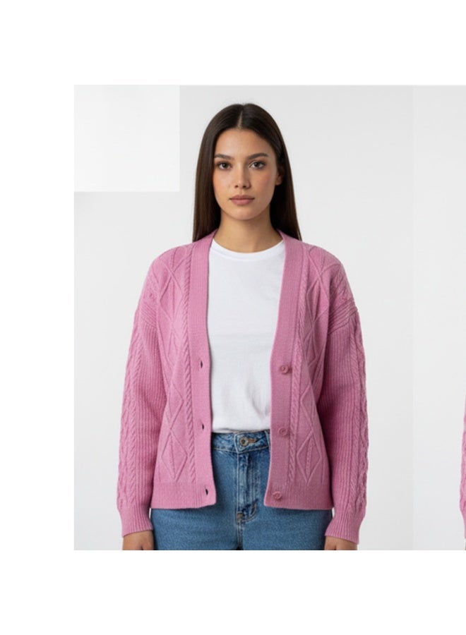 سيزار كارديجان حريمي قصير بزراير من الأمام - Image 1