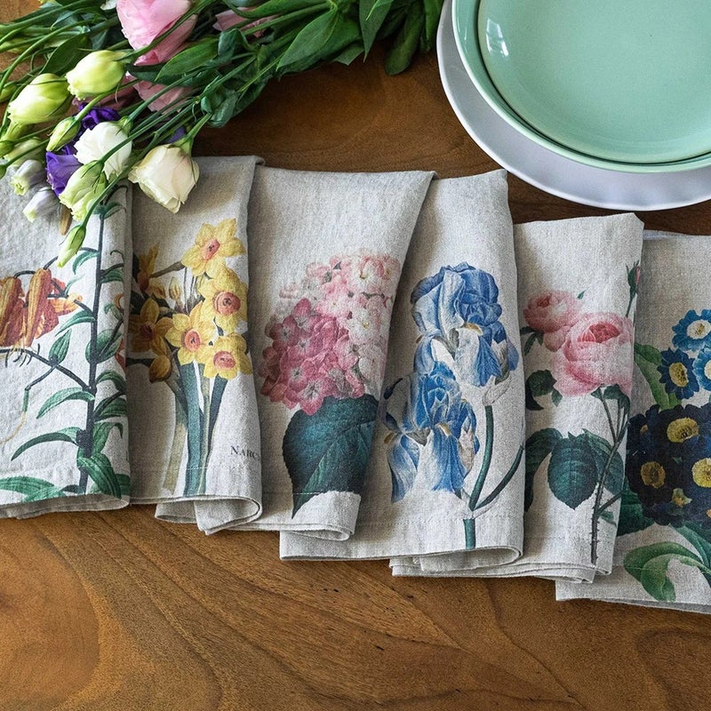 Y&D High-Quality Green Ivy Print Linen Table Runners – Luxury Linen Cotton Blend Flax Fabric for Wedding Decor - Image 5