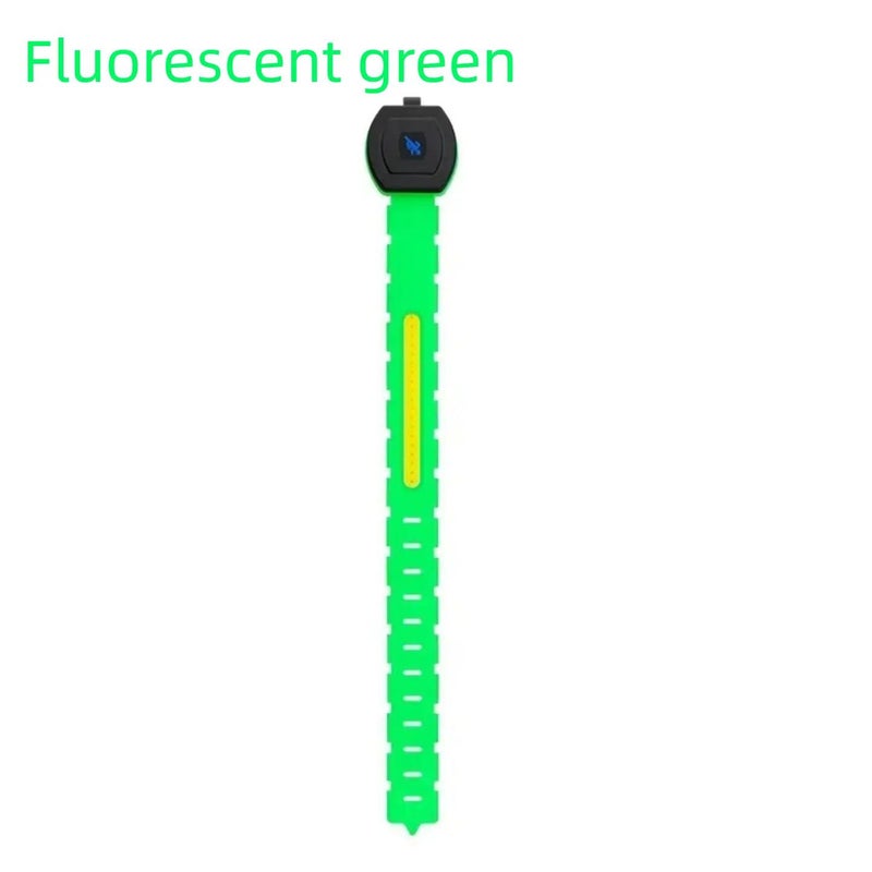 Green Outdoor Running Light Emergency USB Charging 3 Mode LED Sports Light Anti Slip Design Adjustable Wrist Ankle Strap Suitable For Running Night Hiking Safety - Image 3