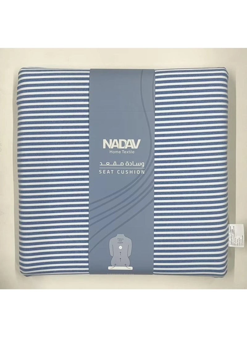 Nadav Seat Cushion – Flexible Foam – Blue - Image 1