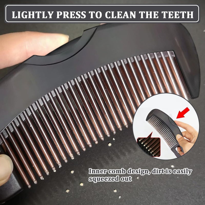 Suicune 2 Pcs Scalp Comb for Dandruff RemovalHollow Tooth Lice Comb for The Effective Removal of Dandruff and Lice Lice Combs for Women Men - Image 2